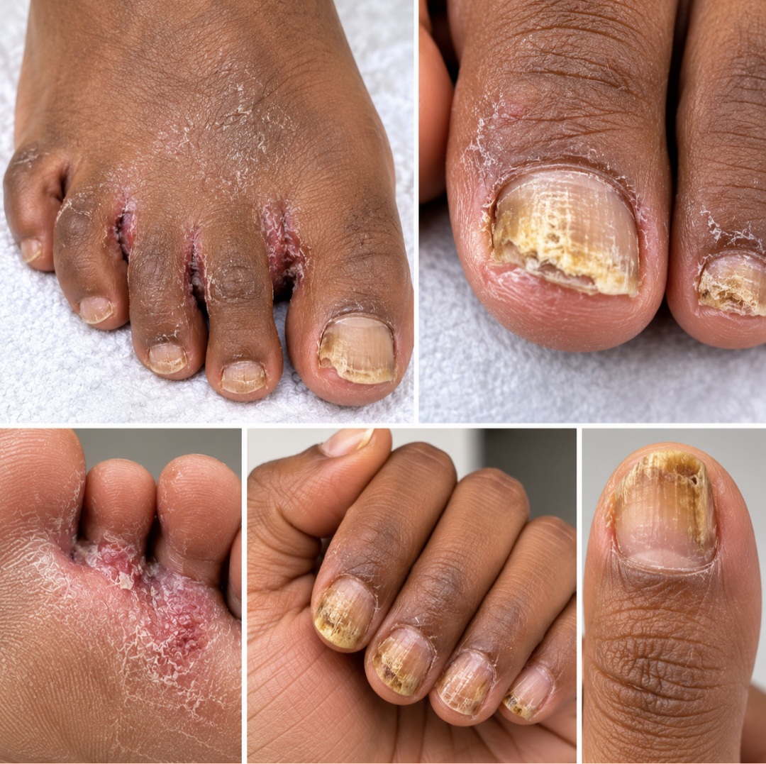 Athlete's Foot and nail fungus on feet and hands